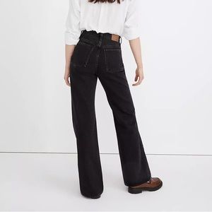 Madewell Baggy Flare Jeans in Lunar Wash